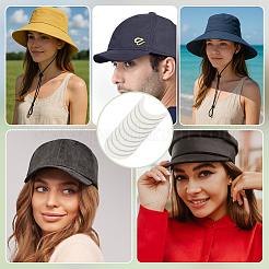 Пластиковая доска для полей шляпы для фуражки&nbsp;DIY-WH0060-83