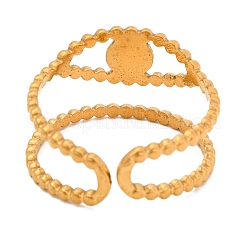 Природные лазурит кольца палец&nbsp;RJEW-Q822-27G-01