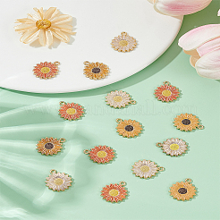 15шт 3 цвета сплава эмалевые подвески&nbsp;FIND-LP0002-29