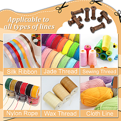 Деревянные пустые катушки&nbsp;WOOD-WH0034-03C