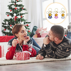 6шт 3-х цветный акриловый брелок-подвеска в виде космонавта&nbsp;KEYC-DC0001-10