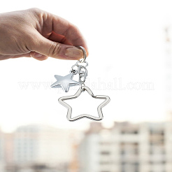 1 шт. подвесные украшения из сплава в форме звезды&nbsp;HJEW-LP0001-73