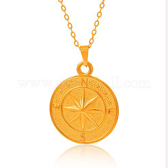 Женские ожерелья с подвеской в виде компаса из нержавеющей стали 304&nbsp;LB1113-2