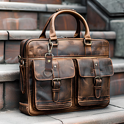 Брелоки из коровьей кожи и сплава&nbsp;KEYC-WH20005-24A