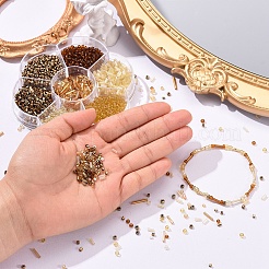 Стеклянные бусины прозрачного&nbsp;SEED-YW0001-45B