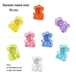 50шт прозрачные акриловые подвески&nbsp;TACR-FP0001-08