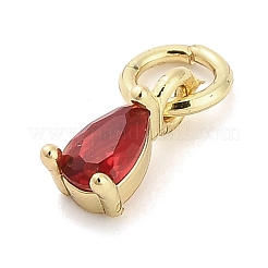 Латунные микро проложить кубического циркония подвески&nbsp;KK-H527-13G-01