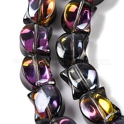 Стеклянные бусины с гальваническим покрытием &nbsp;EGLA-Q128-08A-HP02