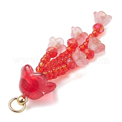 Стеклянные подвески из бисера&nbsp;PALLOY-MZ01230-04