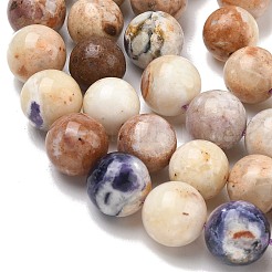 Натуральные фиолетовые опаловые бусины G-L642-B21-12mm