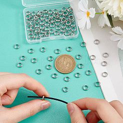 100 шт. кольцо 304 нержавеющая сталь европейские бусины&nbsp;STAS-UN0059-48