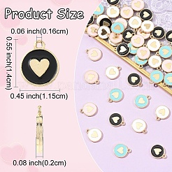 Подвески из эмали из сплава 30 шт.&nbsp;ENAM-YW0006-13A