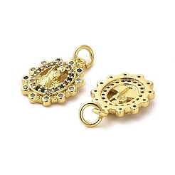 Подвески из латуни с покрытием из настоящего 18-каратного золота&nbsp;KK-B077-03G