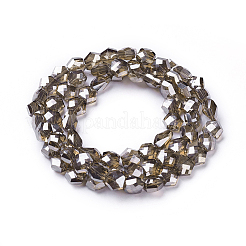 Стеклянные бусины с гальваническим покрытием &nbsp;EGLA-F143-A-PL01