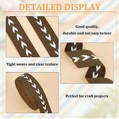 5 ярд жаккардовой ленты со стрелками из поликоттона&nbsp;OCOR-WH0078-170B