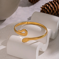 Женские браслеты-манжеты в форме змеи из нержавеющей стали 304&nbsp;QJ2255