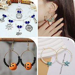 80 шт. 8 стиля 316 хирургическая нержавеющая сталь винные бокалы кольца подвески&nbsp;STAS-BBC0005-96