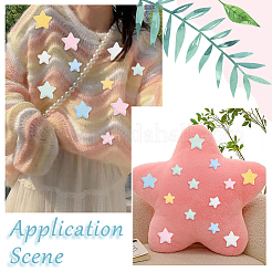 50 шт. 10-х цветные односторонние кабошоны из шерстяного волокна&nbsp;FIND-SC0020-32