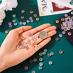 100 шт. 10 цвета прозрачные хрустальные стеклянные бусины&nbsp;GLAA-TA0002-38