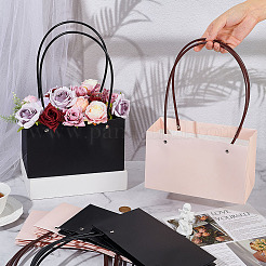 12 шт. двухцветные сумки-тоуты для хранения букетов из крафт-бумаги&nbsp;ABAG-BC0001-67