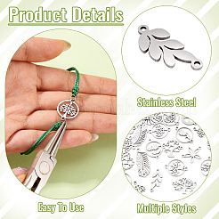 Соединители звеньев из нержавеющей стали в стиле 24 шт.&nbsp;STAS-BY0001-03