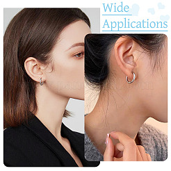 6 пара серег-колец Huggie Hoops из нержавеющей стали 202&nbsp;EJEW-TA0001-56