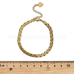 Браслеты из нержавеющей стали 304 для женщин&nbsp;LS-BJEW-Q040-03G