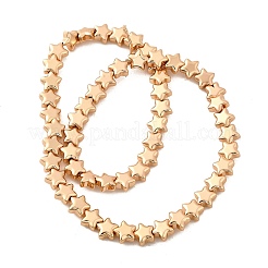 Стеклянные бусины с гальваническим покрытием &nbsp;EGLA-V001-07