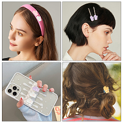 Кабошоны из смолы 24шт 4 цветов&nbsp;RESI-SC0001-83