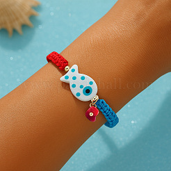 Браслеты из фарфоровых бусин в богемном стиле с подвесками&nbsp;OU3327