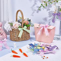 50 шт. 5-цветный полиэстеровый бант для подарочной коробки&nbsp;HJEW-PH02112