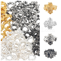 120шт. 4-цветная литая рамка для бусин&nbsp;FIND-SC0017-94