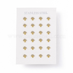 Серьги-гвоздики с кристаллами и стразами&nbsp;EJEW-P212-19G