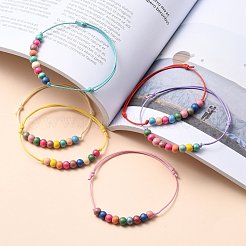 Регулируемые браслеты Корейские парафинированные полиэфирным кордом&nbsp;BJEW-JB05482