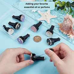 8 шт. 4-х цветные смоляные автомобильные зажимы для воздуховодов&nbsp;HJEW-OC00237