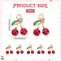 Подвески со стразами из сплава 50 шт.&nbsp;ENAM-ME0001-24