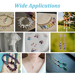 4 цвет гальванизированные прозрачные стеклянные бусины&nbsp;GLAA-GA0002-36A