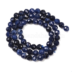 Природный содалит бисер нитей&nbsp;G-B175-D09-6mm