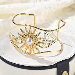 Браслеты-манжеты из нержавеющей стали 304 для женщин&nbsp;BJEW-Z091-07G