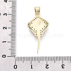 Латунные микро проложить кубического циркония подвески&nbsp;KK-T080-13G