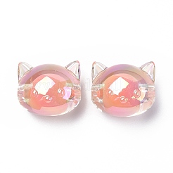 УФ-покрытие радужными переливающимися акриловыми бусинами&nbsp;OACR-H015-05E