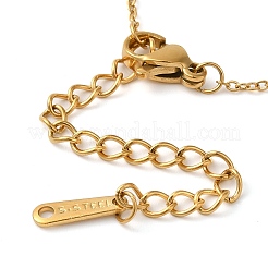 304 нержавеющая сталь шариковая цепочка сердце кулон ожерелье для женщин&nbsp;NJEW-K255-05G