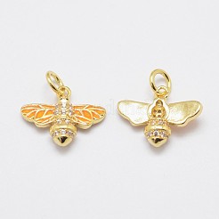 Латунные микро проложить кубического циркония подвески&nbsp;KK-P135-09G-NR