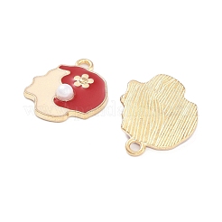 Подвески из эмалевого сплава с покрытием из легкого золота&nbsp;ENAM-M219-15KCG-03