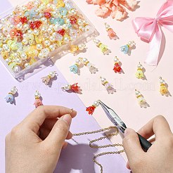 100шт 10 цвета акриловые подвески&nbsp;PALLOY-CJ00058