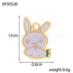 Подвески из нержавеющей стали 304 с эмалью&nbsp;STAS-OY006-46G