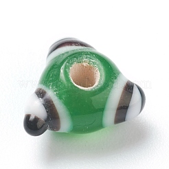 Ручной работы ухабистым Шарики Lampwork&nbsp;LAMP-J092-07A