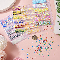 5 пакетик с 5 видами пластиковых блесток для нейл-арта&nbsp;MRMJ-TA0001-32