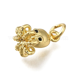 Латунные микропаве прозрачные кубические циркониевые подвески&nbsp;LS-ZIRC-I070-076G