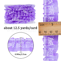 12.5 ярд двухслойной кружевной отделки из полиэстера&nbsp;OCOR-GF0003-11D